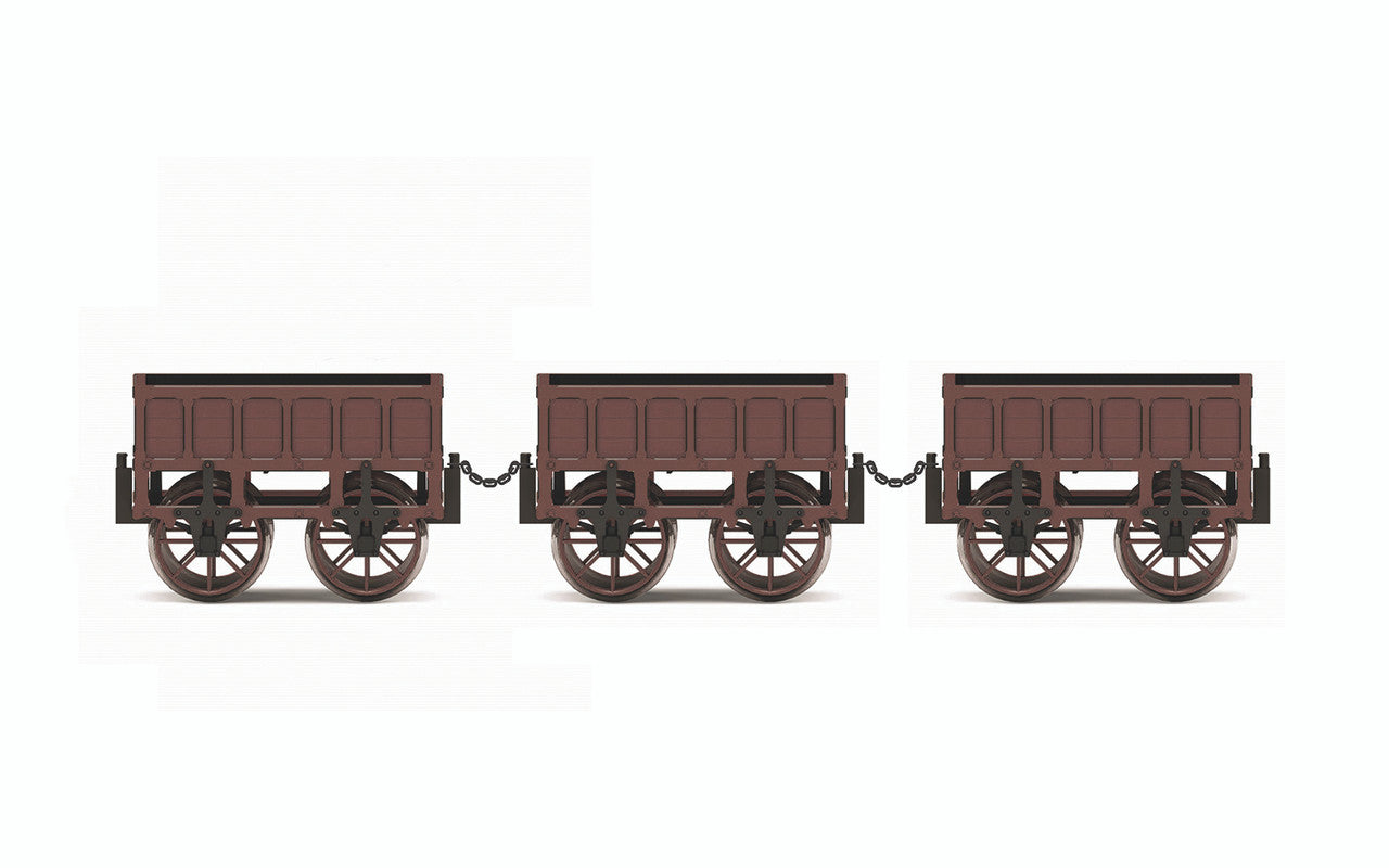 Hornby OO Gauge L&MR Coal Wagon Pack R60164