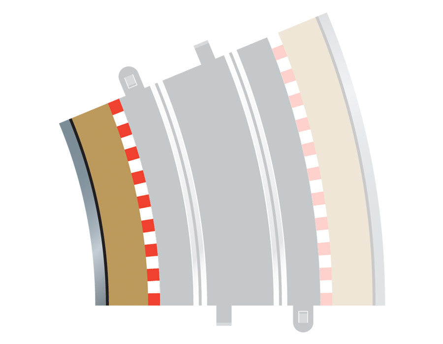 Scalextric Radius 4 Curve Inner Borders 22.5 x 4 C8282