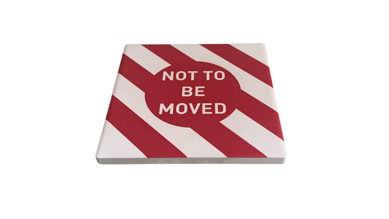 Not to be Moved - Ceramic Drinks Coaster - For Train Lovers