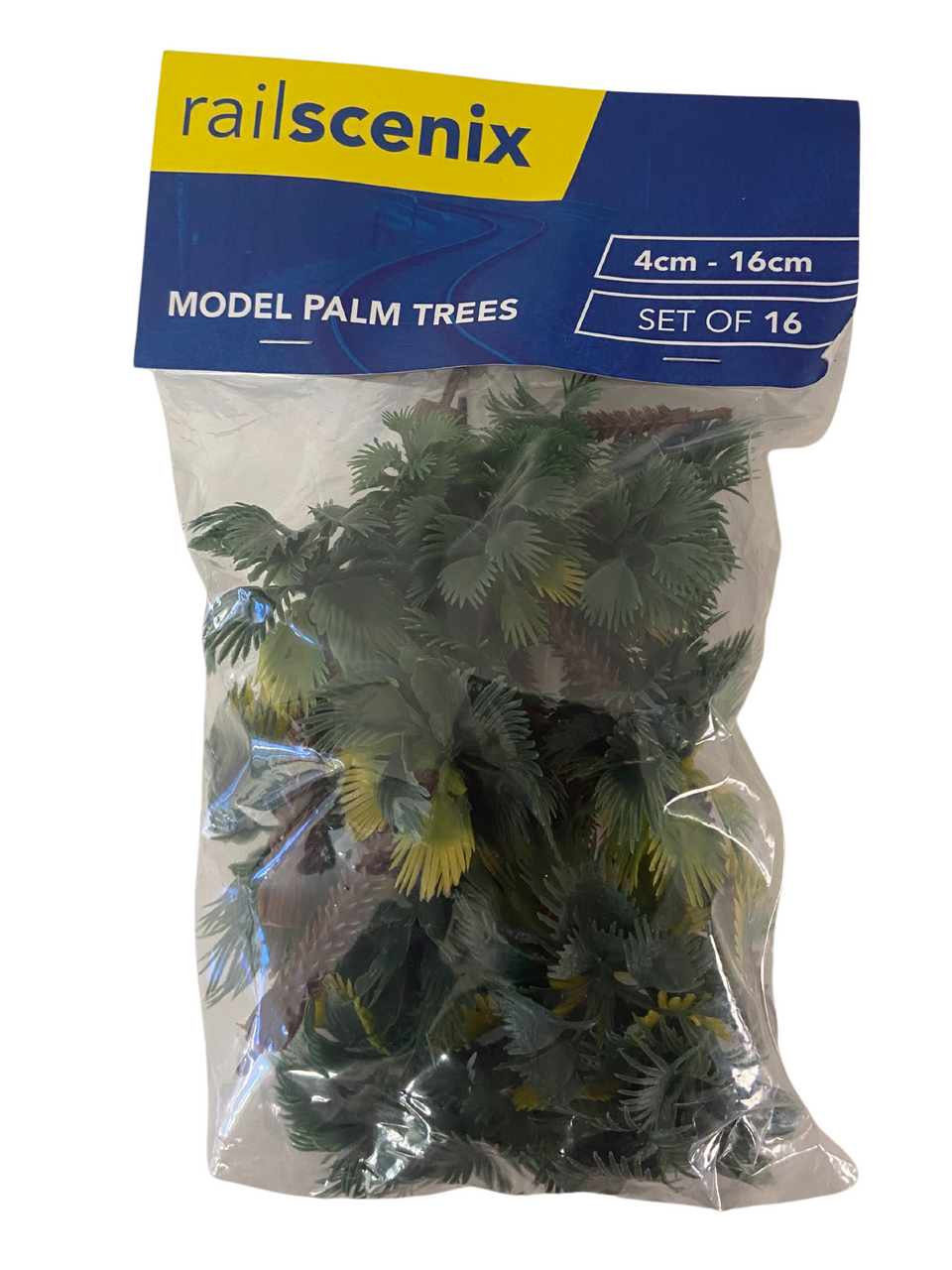 Railscenix Model Palm Trees (Set of 16) 4cm-16cm RSC006