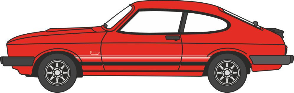 Oxford Diecast N Ford Capri Mk3 Sebring Red NCAP004