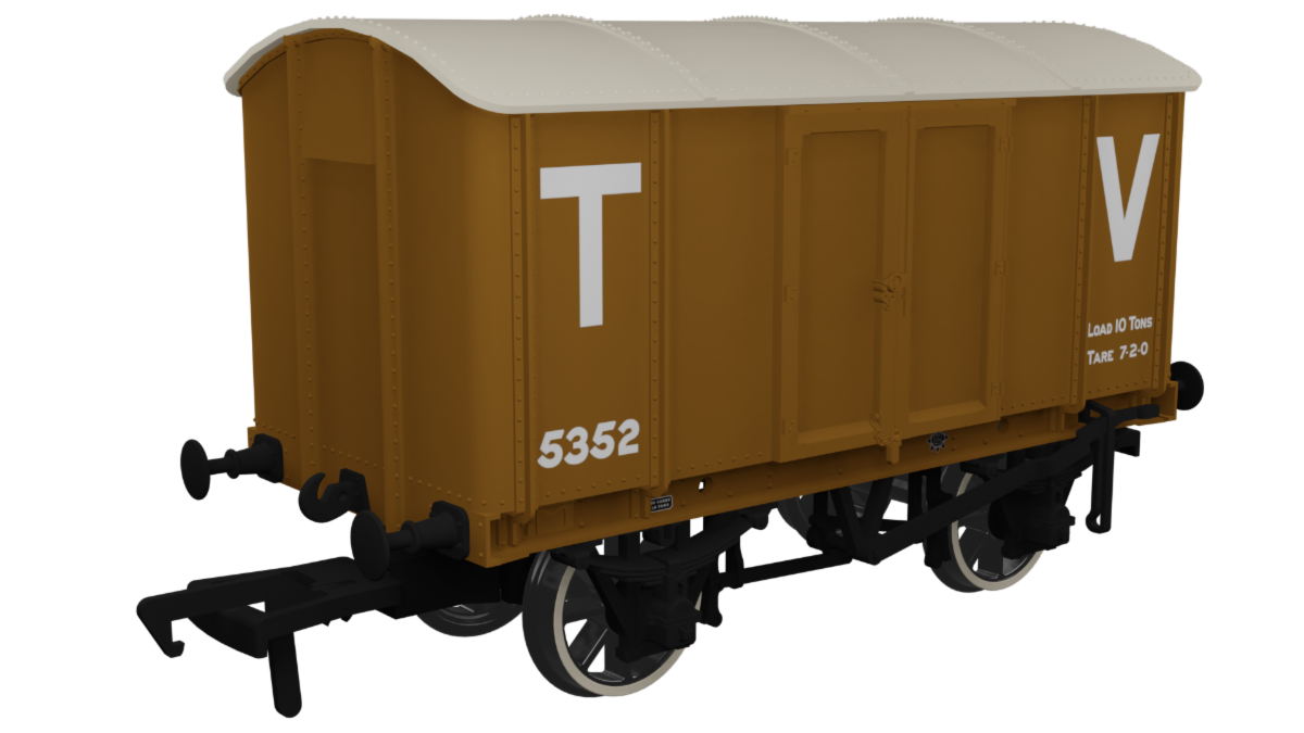 Rapido Trains OO Gauge V6 Metal Van - Taff Vale Railway van No. 5352 908025