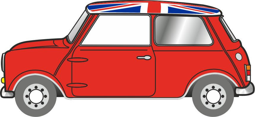 Oxford Diecast TT Mini Tartan Red/Union Jack 120MN001