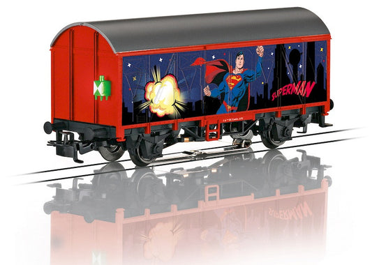 Marklin HO Gauge Start Up Superheroes Superman Wagon W/Collectable Figure 44825