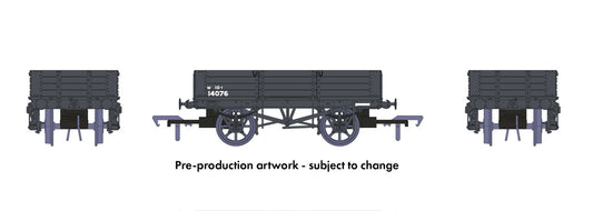 Rapido Trains OO Gauge GWR Dia/O21 Open Wagon  No.W14076 (BR lettering) 925008