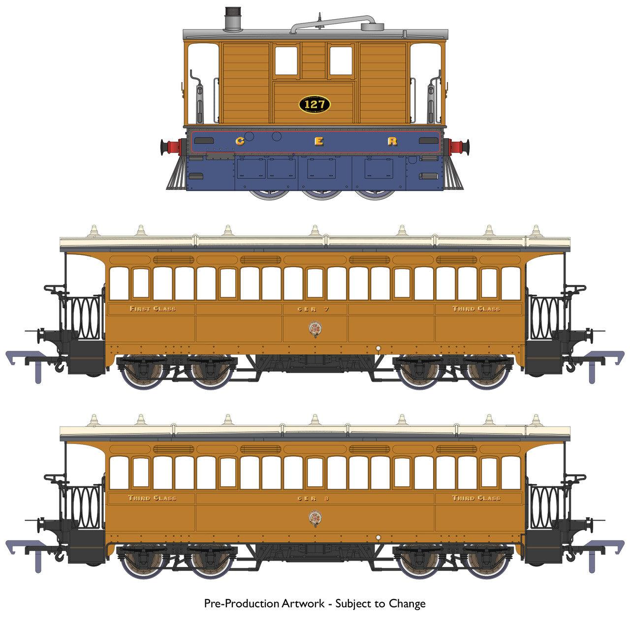 Rapido Trains OO Gauge GER Pre 1919 Train Pack (DC) 953001
