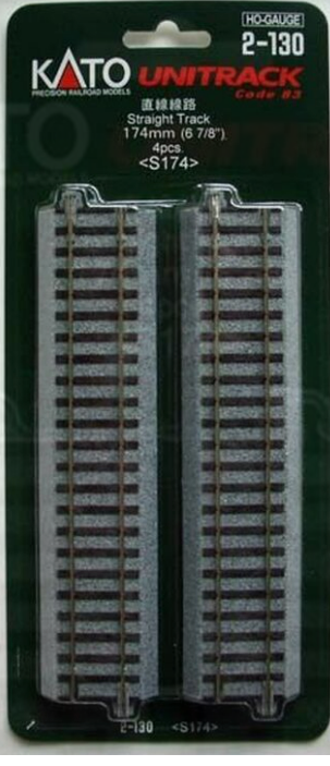 Kato N Gauge Unitrack Straight Track 6 174mm 4pcs 2-130